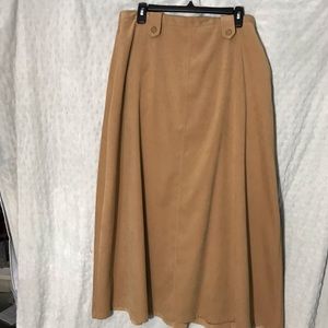 Coldwater creek boot skirt tan cottagecore western